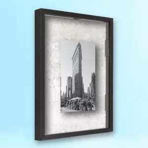 8.75x10.75 Float Gallery Frame Black - for Photos Art, Threshold