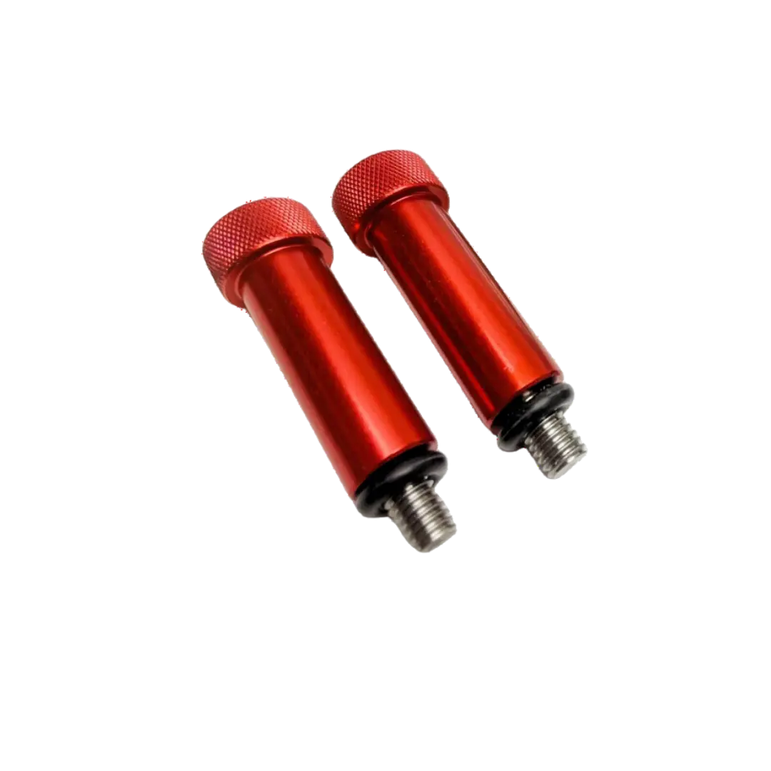 Monkey Moto 125 Seat Bolts - Anodized Aluminum, Tool Free Installation, Fits 2018 to Present Models (Black) FOR HONDA MONKEY MOTORCYLCES / SCOOTERS
