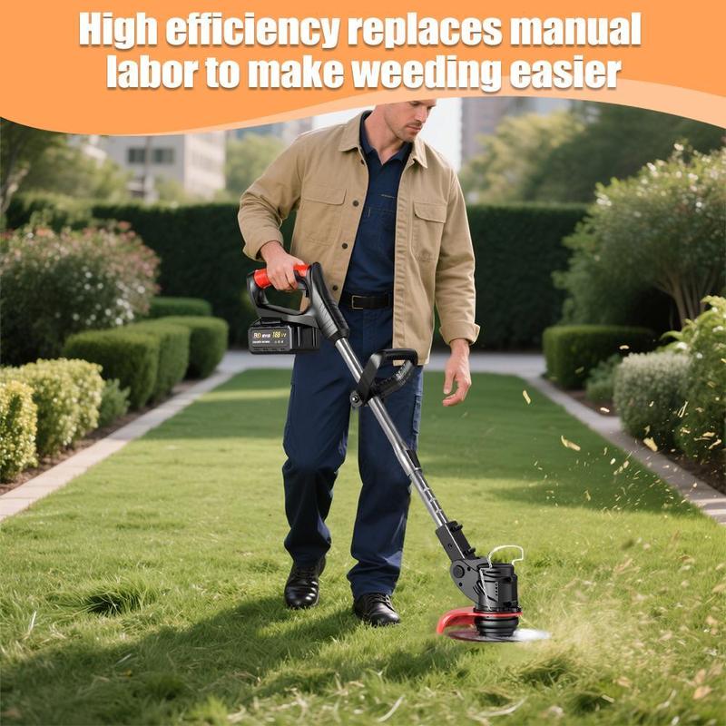 Cordless Electric Weed Eater 3-in-1, Lightweight Grass Trimmer with 2 Batteries, Stringless Lawn Edger & Brush Cutter for Yard and Garden,for Valentine’s Day Gift Cordless Electric Weed Eater 3-in-1, Lightweight Grass Trimmer with 2 Batteries, Stringless Lawn Edger & Brush Cutter for Yard and Garden,for Valentine’s Day Gift