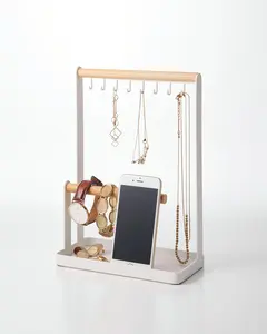 Jewelry + Accessory Display - Steel + Wood Organiser Racks