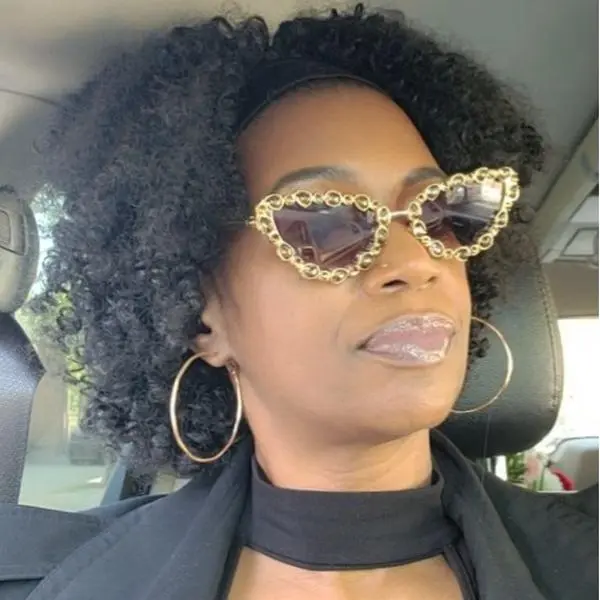 DivaGlam Brandy Clustered Diamond Sunglasses from the DivaDown Eye Wear Collection