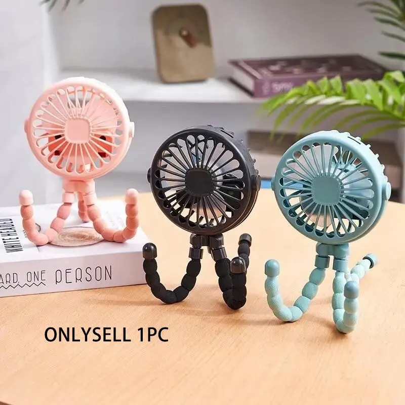 Mini Fan for Cart Stroller Portable Outdoor Fan Clip on for Baby 600mah USB Rechargeable 3 Speeds, Handheld Electric Fan Phone Holder, Multifunctional Fan, Cool Clip Fan, Cordless Rechargeable Fan, Battery Operated Fan