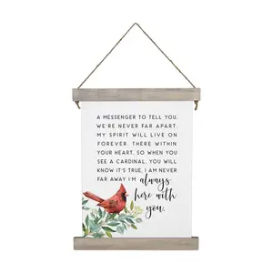 Sincere Surroundings 27.5" Messenger Cardinal Hanging Canvas