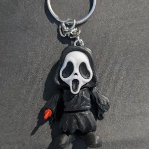 Scary Scream Mask Mini Keychain