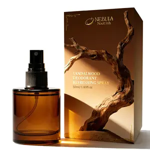 1pc Sandalwood Deodorant Spray, Odor Eliminator, Rich in Sandalwood Extracts, Fast Drying, Non-Irritating, Natural Freshness, Perfect Gift