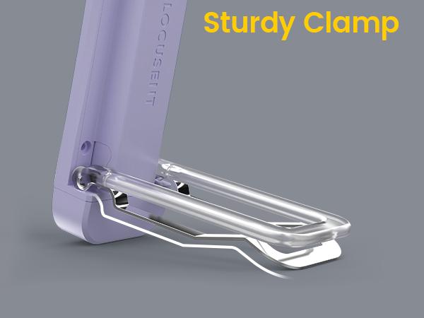 Glocusent USB Rechargeable Book Light for Reading in Bed, Portable Clip-on LED Reading Light, 3 Amber Colors & 5 Brightness Dimmable, Compact & Long Lasting, Perfect for Book Lovers, Kids