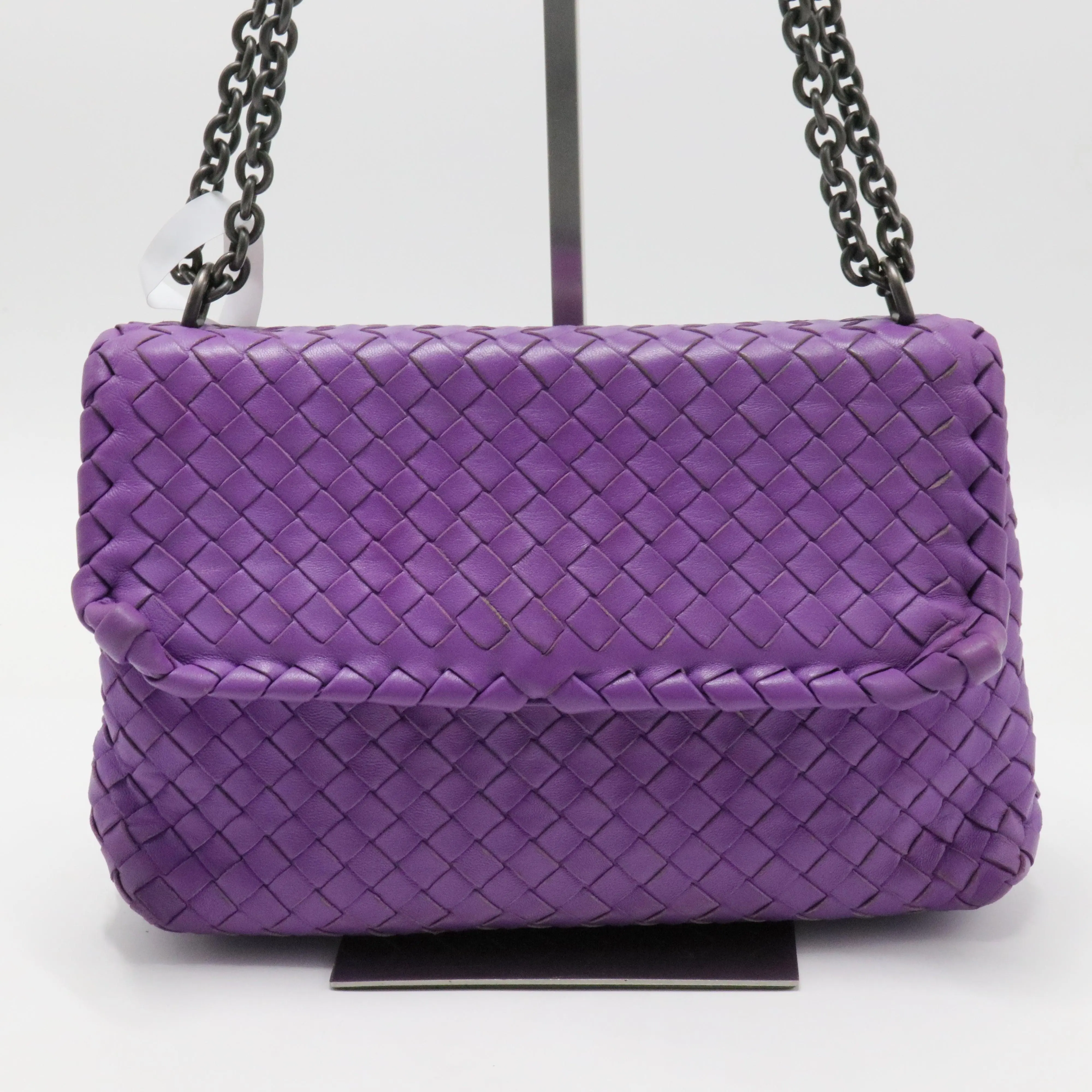 Pre-owned Bottega Veneta Leather Crossbody Bags Olimpia Crossbody Bag Intrecciato Nappa Baby