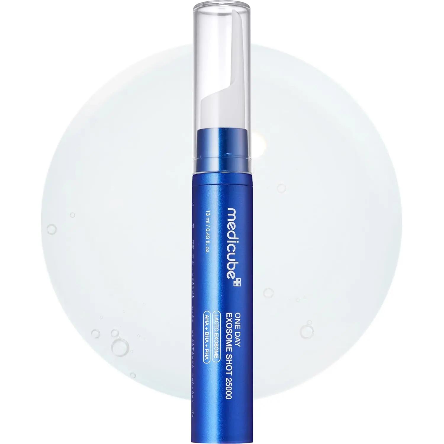 [Official Medicube Partner] One Day Exosome Shot Pore Ampoule 25000 13ml - Liquid Skin Booster Serum | Exosome, AHA+BHA+PHA | Pore Care, Dead Skin Cells, Skin Texture