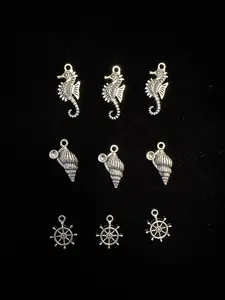 Alloy Charms & Pendants for DIY Jewelry Making - Antique Silver Color