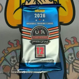 2(TWO PACKS)-2026 Panini USA Stars & Stripes Prizm Baseball Hobby Pack