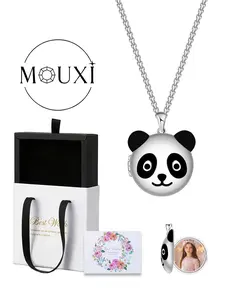 Adorable Animal Necklace Gift Box Set, Panda Pendant Jewelry for Women, Perfect Mother Wife Mom Valentine's Day Birthday Present