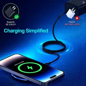 15W Fast Wireless Charger Pad-With LED lights,Ultra-thin Wireless Charging Station, Wireless Induction Charging Station iPhone 17 16 15 14 13 12 11/Air/Pro/Max/series