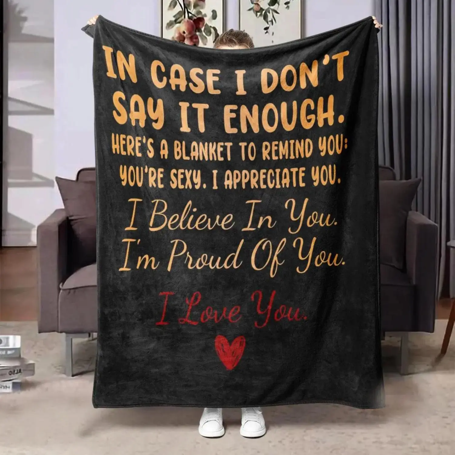 Letter Pattern Flannel Blanket, 1 or 2 Pieces Soft Throw Blanket, Warm Nap Blanket for Air-Conditioned Rooms, Cozy Home & Office Gift for Your Loved One