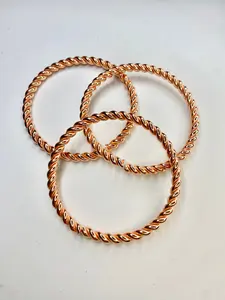 Twisted Copper Bangle