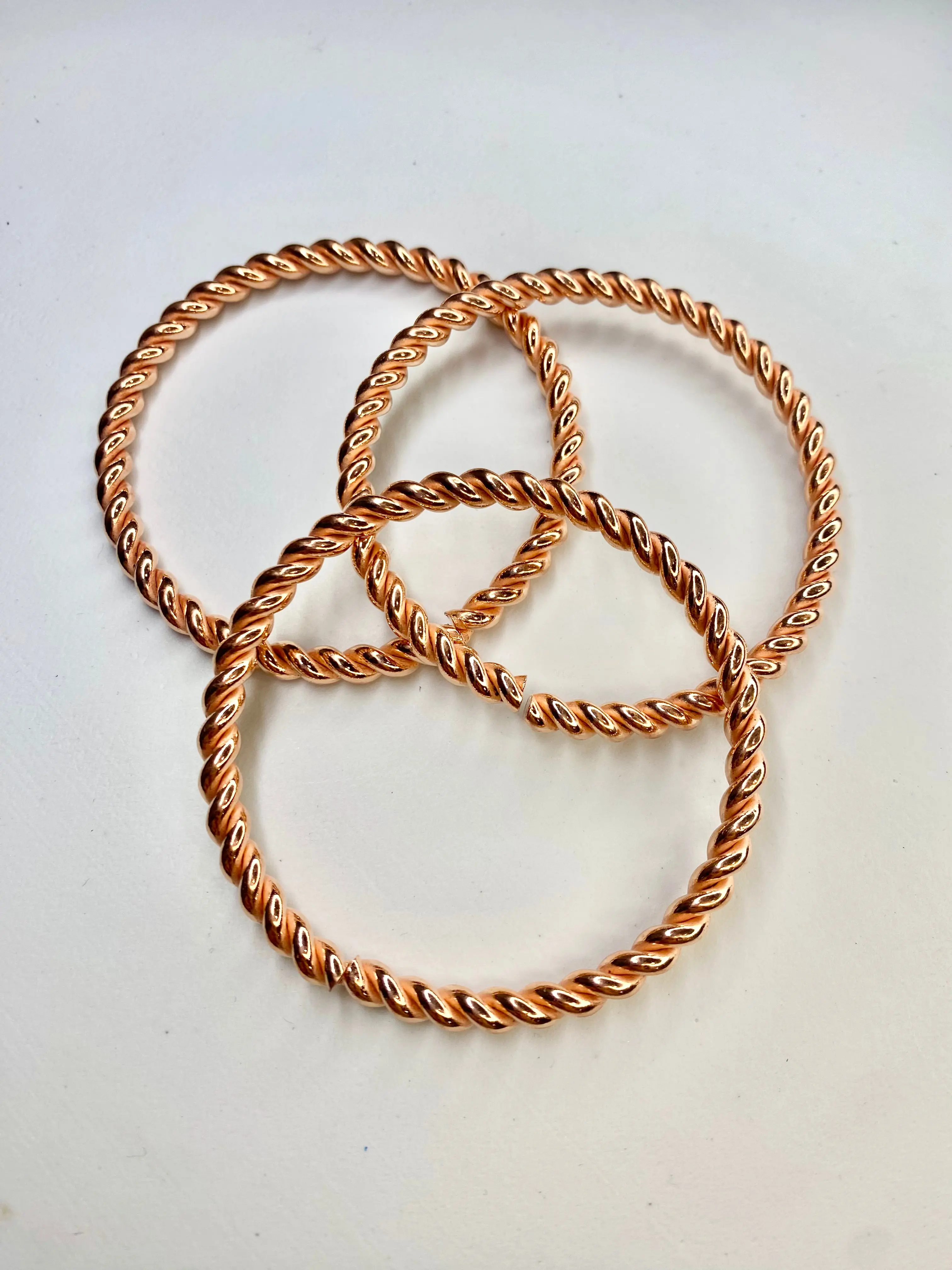 Twisted Copper Bangle