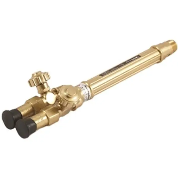 Forney Industries Inc 87093 Medium-Duty Oxygen & Acetylene Torch Handle, Extruded Brass, Enhanced Wall Thickness, Fast Accurate Flame Adjustment, Includes Check Valves, Ease Of Maintenance