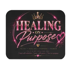 Healing on Purpose Mouse Pad — Inspirational Faith Desk Mat