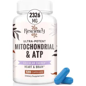 2326 MG Mitochondrial Supplements with ATP, Vitamins, CoQ10 & PQQ, More Effective Than Creatine HMB & Nitric Oxide, Energy, Endurance, Strength, Recovery & Muscle, Organic, 120 Capsules