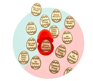 Personalized Easter Egg Tokens, Set of 15