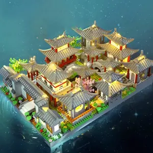 Eastern Ancient Wisdom 3D Building Blocks Series, Building Blocks Model, Building Block Sets, 2453 Pieces Suzhou Gardens, Promotes Creativity and Imagination, Educational Puzzle Toy