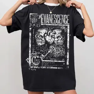 Evanescence rock band music unisex classic t-shirt