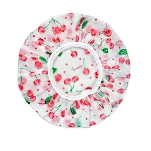 4 Pack Thickened Waterproof Shower Caps, Multifunctional Reusable Caps for Salon Home Kitchen Use