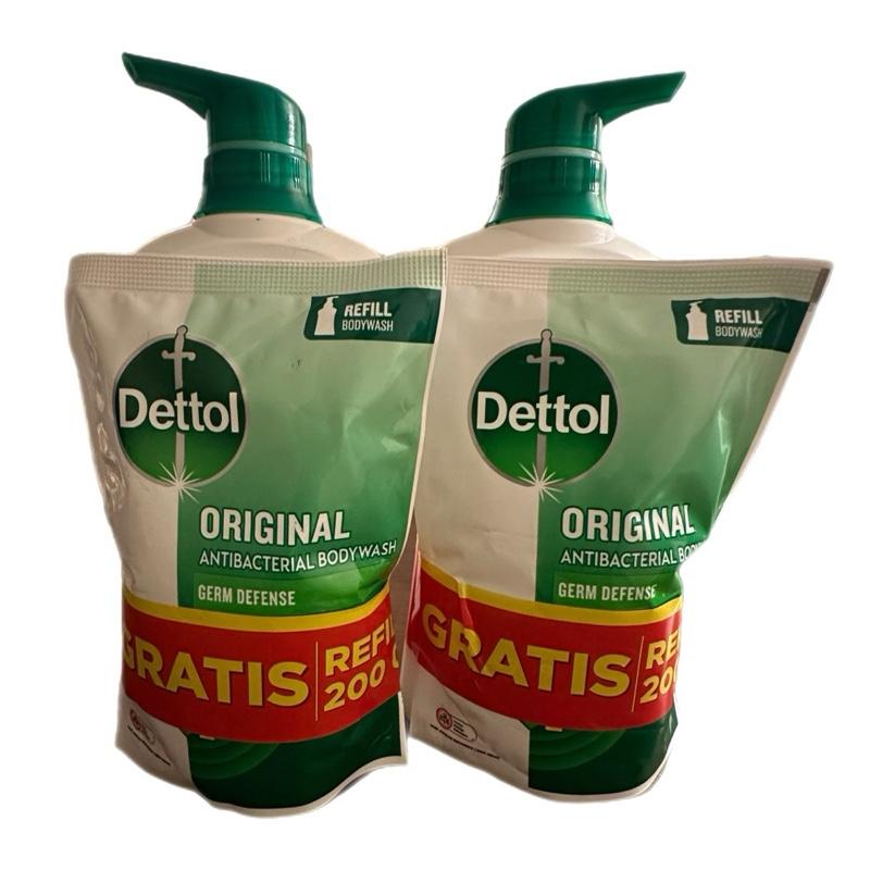 Dettol Original Antibacterial Body Wash & Refill - UK Made Antiseptic Disinfectant Liquid for Household & Kitchen Cleaning