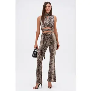 LOVE ME HARDER SNAKE FLARED LEGGING LOVE ME HARDER SNAKE FLARED LEGGING