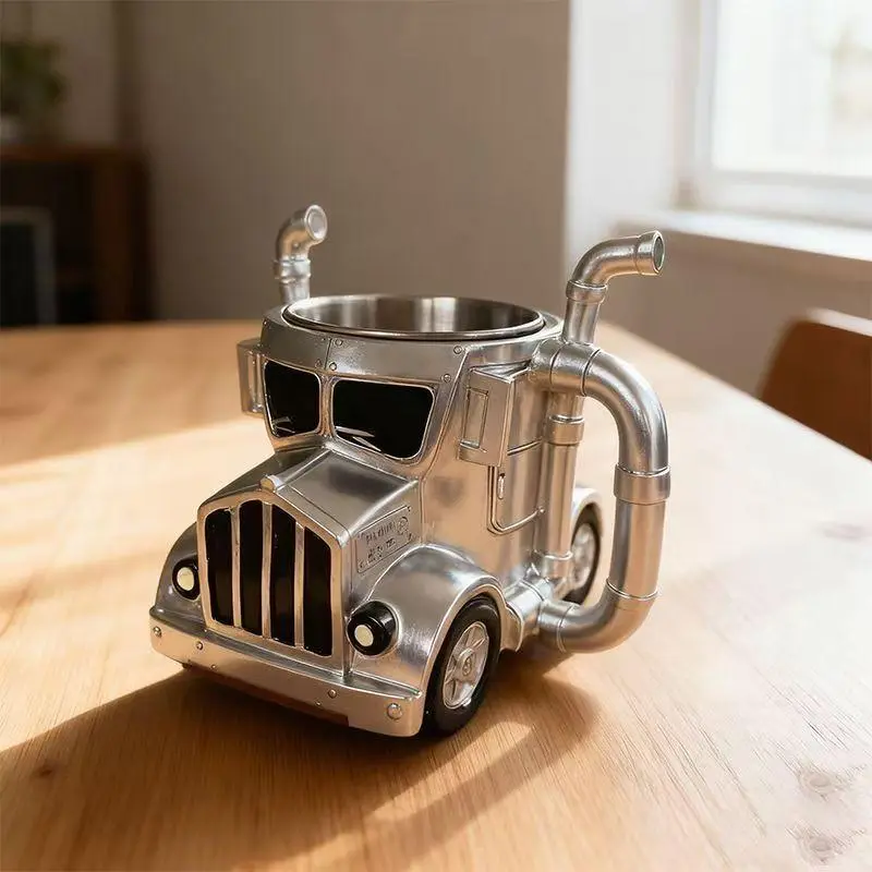 「Iron Road Legend」Semi-Truck Coffee Mug – For Those Who Live by the Highway, Not the Map Drinkware Engraved Right-Handed Porcelain Handwarmer mug orders ghost bos gift handmade mugs cow cup face anniversary gag present Sublimation Heat temptation gaming