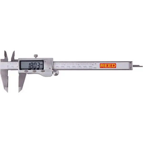 REED Instruments Stainless Steel Jaws Electronic Calipers (Model R7400) - 0 to 6" Measurement Range, 0-6 in, 0.0005" Resolution, 0.0010" Accuracy