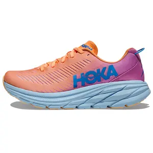 Hoka One One Rincon 3 Wide Women's Daily Fabric Low-Cut Running Shoes in Orange-Purple Trending Shoes, House White Official Shoes to Get / Maison Mihara