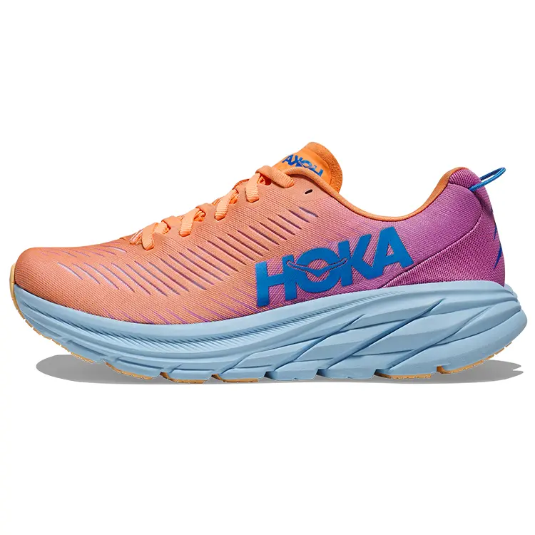 Hoka One One Rincon 3 Wide Women's Daily Fabric Low-Cut Running Shoes in Orange-Purple Trending Shoes, House White Official Shoes to Get / Maison Mihara
