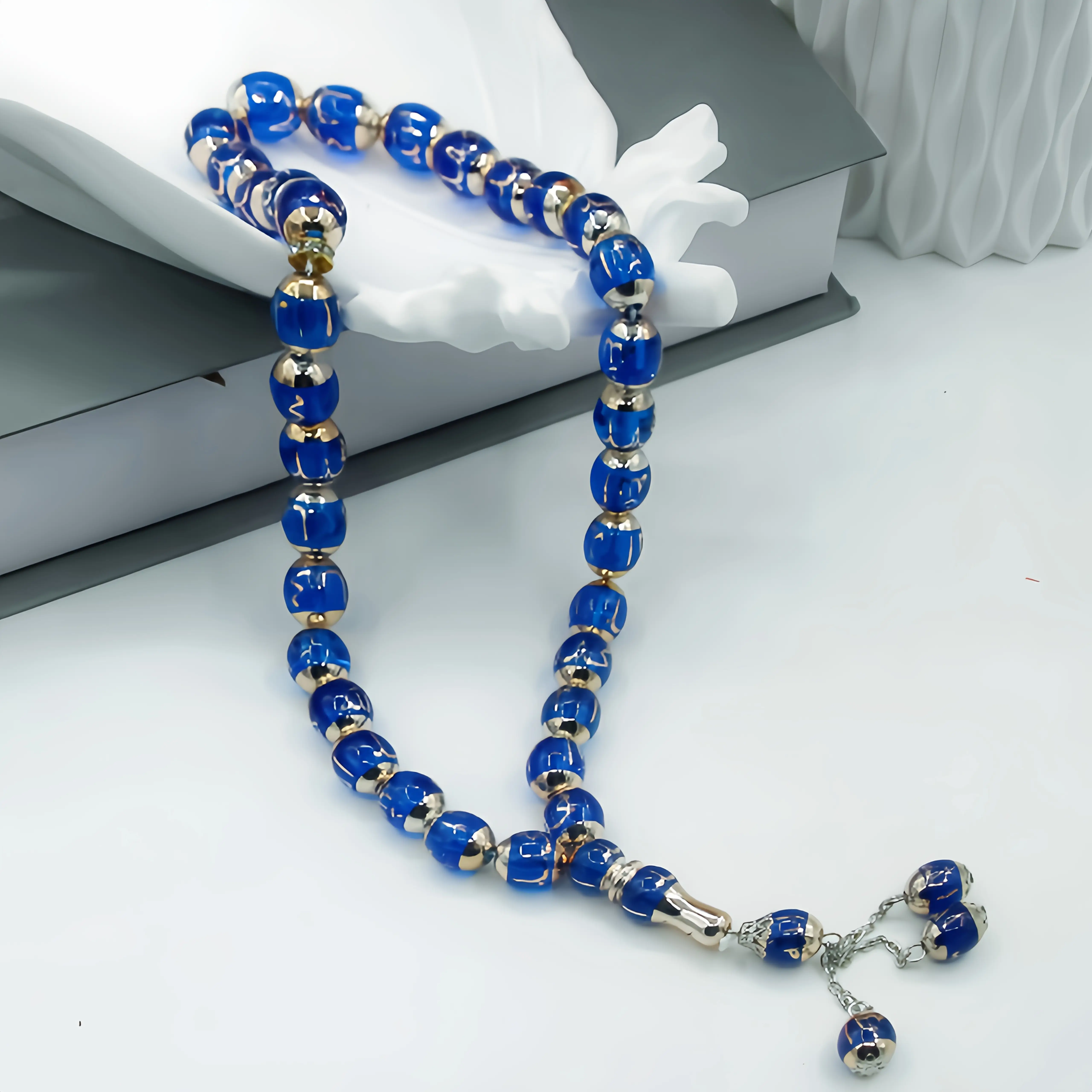 4pcs 33 Beads Muslim Prayer Beads - Ramadan Gift - Tasbih - Wooden Beads - For Muslim Men & Women - For Prayer & Meditation - Ideal Gift for Ramadan