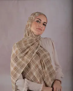 Printed Chiffon - Woodland Plaid