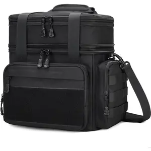 Tactical Lunch Box for Men, Insulated Lunch Bag Adult, Thermal Lunchbox Leakproof Waterproof Cooler Bag, Large Lunch Pail for Work Office Camping Travel (Black): Home & Kitchen