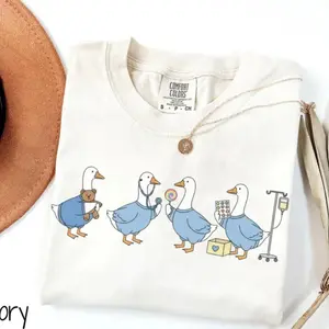 Comfort Colors Pediatric Nurse Goose Shirt, Pediatric Nurse Shirt, Peds Nurse Shirt, Goose Peds Nurse Shirt, Funny Pediatric Nurse Shirt, Peds Nurse Gift