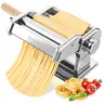 ISILER 3-in-1 Stainless Steel Pasta Maker Machine, 9 Adjustable Spaghetti Thickness Settings, Pasta Roller & Cutting Tool for Homemade Spaghetti, Lasagna Sheeting & Dumpling Skin, Home Kitchenware
