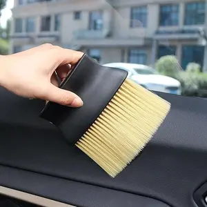 Car interior cleaning brush, car cleaning brush, fine steel wire cleaning brush, soft steel wire brush for car dashboard, cleaning tool for car interior.