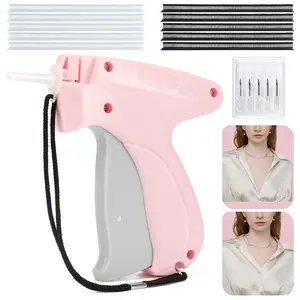 Stitch Gun for Clothes - Handheld Stitch Gun Quick Clothing Fixer - Portable Tagging Gun - Includes 5 Needle, 500 Black Fasteners & 500 White Fasteners