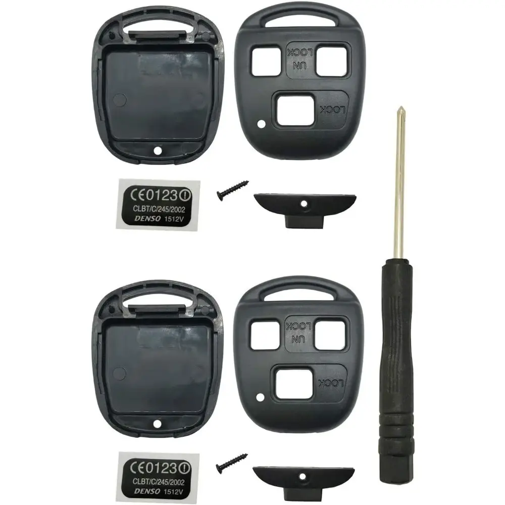 Keyless Entry Remote Control Key Replacement Key Fob Cover Shell Fits For ES300,ES330,GS300,GS400,GS430,GX470,IS300,is330,LS400,LS430,LX470,RX300,RX330,RX350,RX400h,RX450h2,SC430 Key Fob
