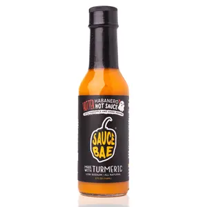 SAUCE BAE Hotter Habanero Hot Sauce - 5 oz (Pineapple Infused with Ghost Pepper & Turmeric)