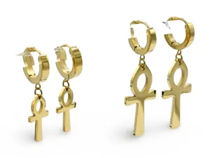 Ankh Earrings - Small Egyptian Hieroglyphics for Women Fashionable Jewelry Accessories Trendy Jewelry
