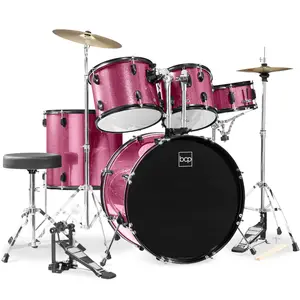 Best Choice Products 5-Piece Beginner Drum Set w/ Snare, Bass, Toms, Cymbal, Hi-Hat, Sticks, Drum Pedal