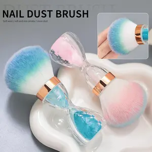 Nail art dust cleaning brush, hourglass small waist design with soft and fluffy paint, odorless for Gel Polish Removal & Dust Collection, Double Sided Nail Brush, Nail Tech Accessories, Nail Brushes, Nail Soft Brush, Nail Scrub Tool, Nail Art Tools