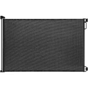 Retractable Baby Gate, 33" Tall, Extends up to 55'' Wide, Black/Child Safety Baby Gates, Pet Retractable Gates  Stairs, Doorways, Hallways, Indoor and Outdoor