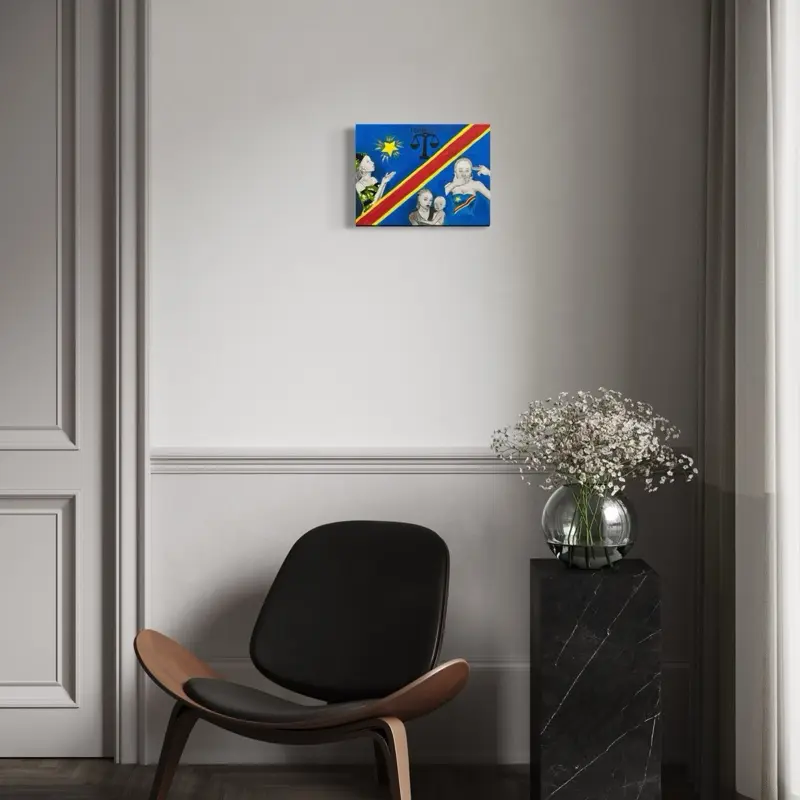 Artistic Mother-Themed Painting, Collectible Cultural Item for Wall Decor