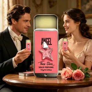 Angel Star Solid Perfume Wax, Portable Long-Lasting Fragrance, Alcohol-Free, Sweet Floral Fruit Scent, Ideal for Daily Use and Gifts
