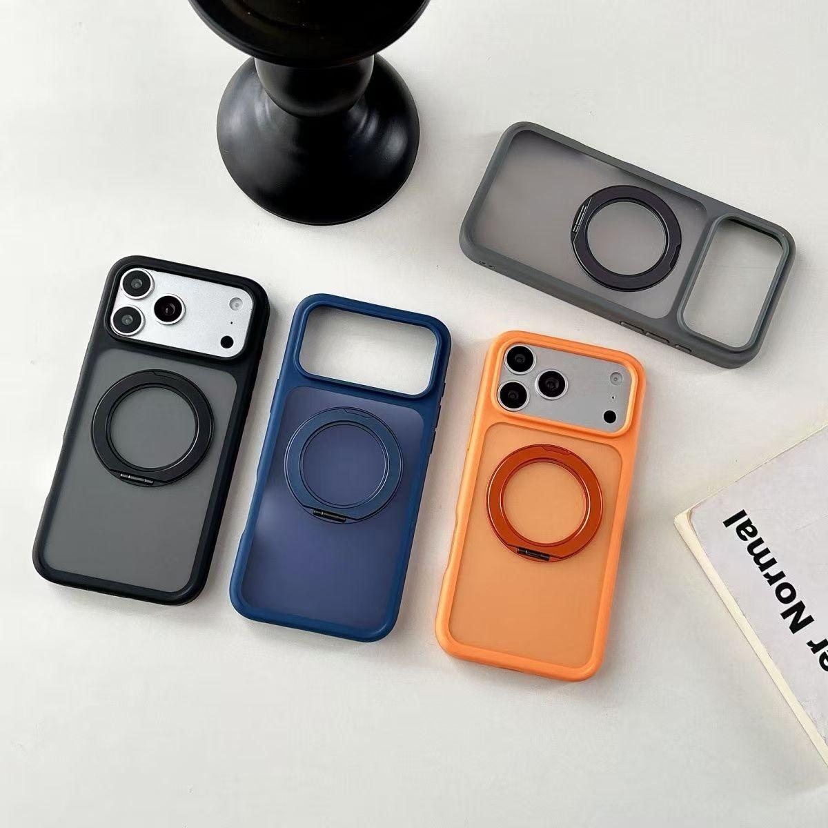 Premium Skin-Friendly Matte Case, 360° Rotatable Magnetic Stand, Shockproof Full Coverage for iPhone 12 to 17 Pro Max Plus Air Perfect Gift for Her/Him