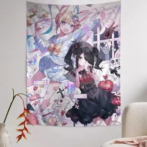 N-Needy Girl Overdose Game Hippie Wall Hanging Tapestries for Living Room Home Dorm Decor Kawaii Room Decor