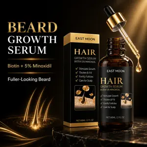 Biotin 5% Minoxidil Hair Growth Serum, 60ml Scalp Care Dropper for Men & Women, Daily Root Care for Thinning-Looking Areas and Fuller-Looking Hair